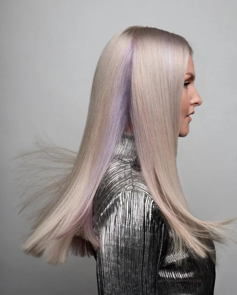 Lavender blonde colour